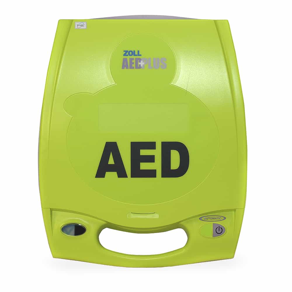 Een Zoll AED Plus volautomaat in de kleur groen