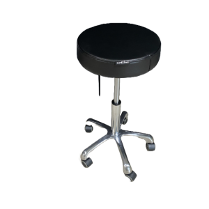 Een zwarte Tabouret Easyseat de Luxe