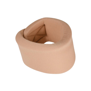 Een beige Thuasne Ortel C1 Anatomic nekbrace