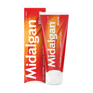 Een tube naast de kartonnen verpakking