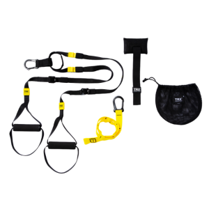 De suspension trainer met enkele toebehoren