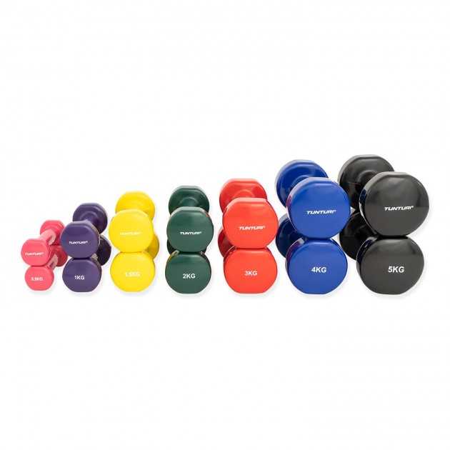 Tunturi Dumbbells Vinyl (2 stuks)